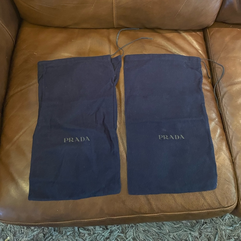 Prada shoe dust bags